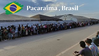 Brasil así es el proceso de documentación en Pacaraima para los venezolanos [upl. by Fording]