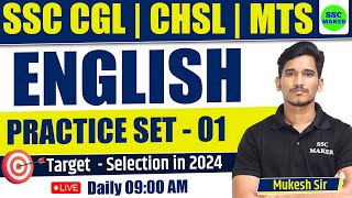 SSC CGL CHSL MTS 2024  English Practice Set  1  English Previous Year Questions  SSC MAKER [upl. by Alsi799]