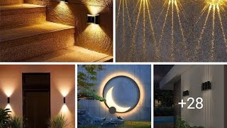 Fancy Wall Lights Design  Wall Light Decoration Ideas  Wall Light Installation  Light Decoration [upl. by Yahiya]