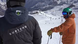 Skiing in Zermatt Switzerland subzero [upl. by Nottap586]