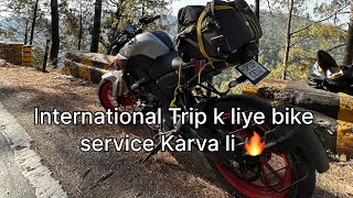 International Trip k liye bike service karva li🔥 youtube trendingvideo dailyvlog viralvideo [upl. by Ediva275]