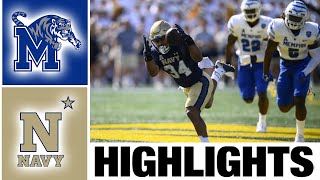 Navy vs Memphis Highlights  College Football Week 3  2023 College Football [upl. by Celeski]