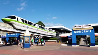 Disney Monorail Ride from EPCOT Station to WDW Transportation Center · Walt Disney World Resort 4K [upl. by Johann63]