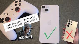 Can you play Call of Duty Mobile with a Stadia controller  Yes and No [upl. by Idnaj]