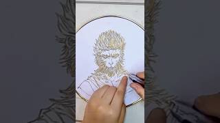 Filigree painting of SUNWUKONG [upl. by Latreshia]