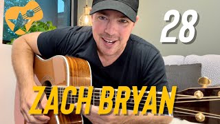 28  Zach Bryan  Beginner Guitar Lesson [upl. by Trbor]