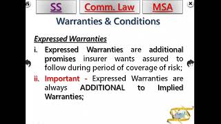 Marine Law  MARINE INSURANCE WARANTY AND CONDITIONS Part 2  CHIEF MATE MMD EXAM PHASE 2 [upl. by Marlyn]