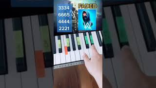 FADED  Alan Walker PIANO TUTORIAL EASY Piano Fácil Con Números [upl. by Cates]