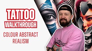 Colour Abstract Realism with Damian Gorski  Tattoo Walkthrough [upl. by Barbur]