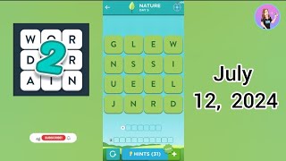 WordBrain 2 Nature Event Day 5 July 12 2024 Solution [upl. by Einama]