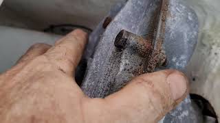 Wellcraft 190 Center Console Steering Cable Replacement  An Adventure [upl. by Idnor]