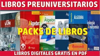 PACKS de Libros Preuniversitarios Gratis en Pdf [upl. by Besse634]