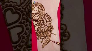 Diwali special mehndi design easy and beautiful back hand shorts [upl. by Hteb729]