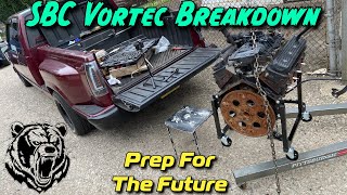 SBC Vortec Breakdown Prep For Rebuild amp Jegs Engine Cradle Assembly For SBC Another SBC Part 2 [upl. by Jewell]