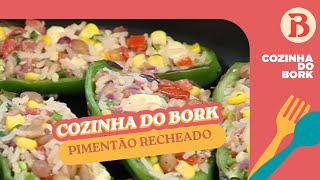 Pimentão recheado  Receita do Bork  Band Receitas [upl. by Sauder623]