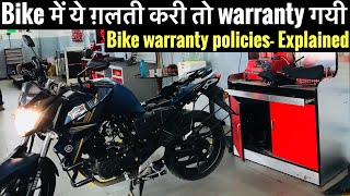 Warranty lapse in bikes  Mistakes you should prevent [upl. by Acinoev]