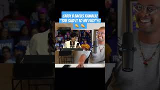 Cardi b backs kamala harris at rally goodncrazynews [upl. by Lihka586]