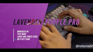 Akko Lavender Purple Pro  Sound Test  Monsgeek M1 [upl. by Negah]