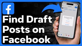 How To Find Draft Posts On Facebook [upl. by Gaeta]