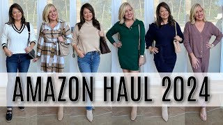 Budget Friendly Amazon Try On Haul 2024  Affordable Outfits for Women Over 40 [upl. by Attesoj]