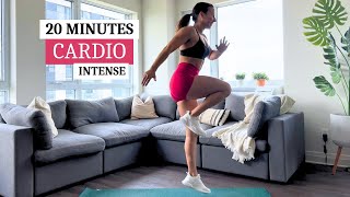 20 min cardio intense  sans matériel  workout brûlegraisse à la maison [upl. by Irpak]