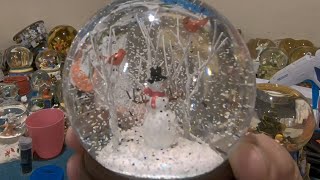 Ep 8  Snowman In The Woods Snow Globe Repair  Discolored Water Change [upl. by Allehcram197]