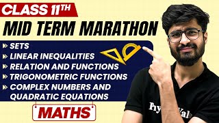 Complete CBSE Maths  Class 11th  MID Term in One Shot  Marathon Series 🔥 [upl. by Gile]