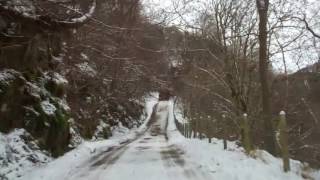 Winter Drive From Pitlochry To Foss Highland Perthshire Scotland [upl. by Ariak]