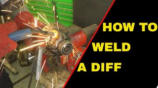 HOW TO WELD A DIFF mx5 differential [upl. by Ennahoj]