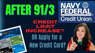 After 913 do a credit limit increase or apply for a new credit card navyfederal nfcu credit [upl. by Latsyrcal]