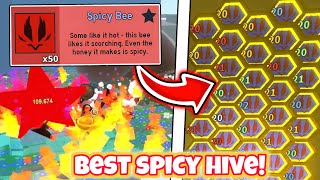 I Got 50 Spicy Bees and literally broke Bee Swarm again [upl. by Eelnyl468]