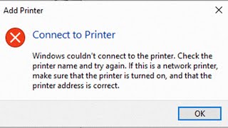 Easy Fix Windows Cannot Connect to the Printer [upl. by Ahsemaj155]