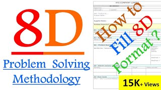 What is 8D Problem solving methodology   How to fill 8D reports   8D PROBLEM SOLVING  8D Steps [upl. by Enrobso]