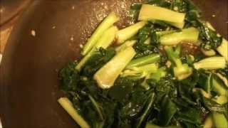 Saute Recipe Chinese Broccoli with oyster sauce  Cach Lam Cai Lan Xao Dau Hao [upl. by Ahsinra]