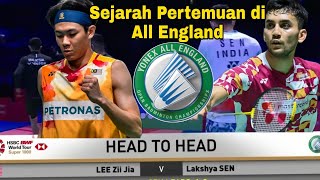 Sejarah Pertemuan Lee Zii Jia vs Lakshya Sen di All England Open [upl. by Irmgard706]