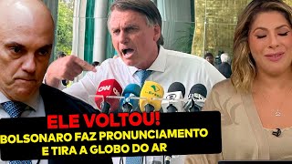 AGORA Bolsonaro tira a Globo do ar Presidente rompe o silêncio e faz pronunciamento sobre o Xandão [upl. by Aneehsram]