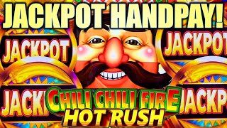 ★JACKPOT HANDPAY★ RARE “JACKPOTquot SYMBOL CHILI CHILI FIRE HOT RUSH Slot Machine KONAMI GAMING [upl. by Karlotte240]