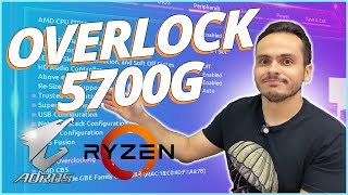 OVERCLOCK NO videosAMDBrasil RYZEN 5700G COM A B450 AORUSBrasil M DA GIGABYTE E AS XPG D60G [upl. by Aleris]