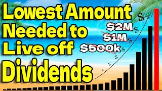 This is the Lowest Amount Needed to Live off Dividends How Much to Live off Dividends [upl. by Aphra]