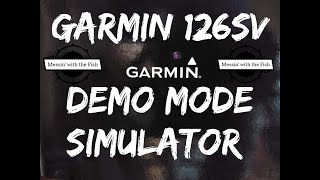 Garmin 126 SV Demo simulation Mode check out the options included with this great unit lake Tawakoni [upl. by Eecyaj578]