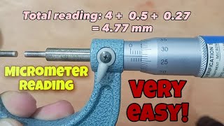 How to read Micrometer easy way [upl. by Annayt]