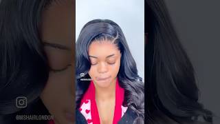 How to install lace frontal Nigerian style frontalwigs hairinspo howtomake londonhairstylist [upl. by Jariv]