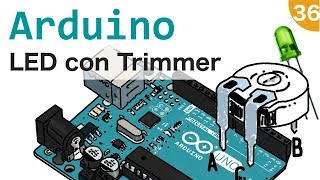 Controllare la luminosità di un LED con un trimmer  36 [upl. by Emilia421]