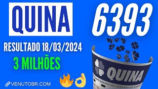 🍀 Resultado Quina 6393 [upl. by Anaerda]