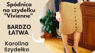 Spódnica ołówkowa na szydełku cz12 Karolina Szydełko [upl. by Oregolac]