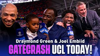 NBA stars Draymond Green amp Joel Embiid joke with Henry Micah amp Carragher  UCL Today  CBS Sports [upl. by Neysa]