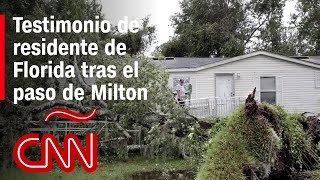 Testimonio de una residente de la Florida tras el paso del huracán Milton [upl. by Natale966]