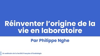 Réinventer l’origine de la vie en laboratoire [upl. by Bracci931]