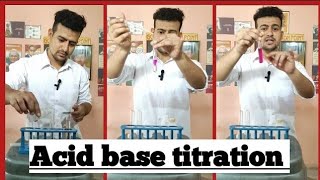 Acid base titration Neutralization reaction Phenolphthalein as an indicatorTitration NCERT [upl. by Fuhrman]