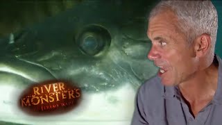 Jeremy Wade Scarred By Arapaima Attack  ARAPAIMA  River Monsters [upl. by Ylrebma701]